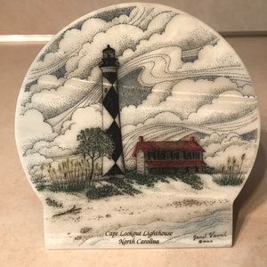 Lighthouse Etched Signed Plaque